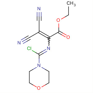 2-Propenoic acid,2-[(chloro-4-morpholinylmethylene)amino]-3,3-dicyano-, ethyl ester