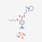 dihydrogen phosphate; 3-piperidin-1-ium-1-ylpropyl4-amino-2-butoxybenzoate