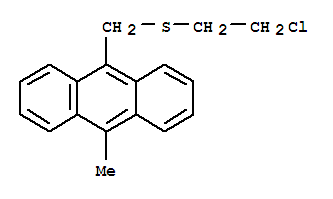 9-(((2-Chloroethyl)thio)methyl)-10-methylanthracene