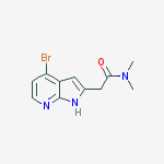 1H-Pyrrolo[2,3-b]pyridine-2-acetamide, 4-bromo-N,N-dimethyl-