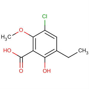 Benzoic acid, 3-chloro-5-ethyl-6-hydroxy-2-methoxy-