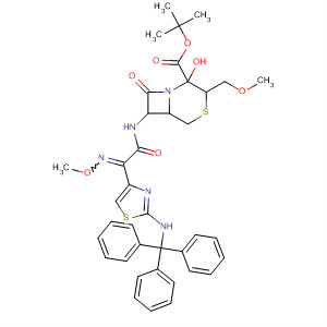 4-Thia-1-azabicyclo[4.2.0]octane-2-carboxylic acid,2-hydroxy-7-[[(methoxyimino)[2-[(triphenylmethyl)amino]-4-thiazolyl]acetyl]amino]-3-(methoxymethyl)-8-oxo-, 1,1-dimethylethyl ester