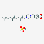 1-(1,3-benzodioxol-5-ylmethyl)-4-[(2e,6e)-3,7,11-trimethyldodeca-2,6,10-trienyl]piperazine;methanesulfonic Acid