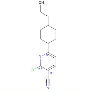 3-Pyridinecarbonitrile, 2-chloro-6-(4-propylcyclohexyl)-, trans-