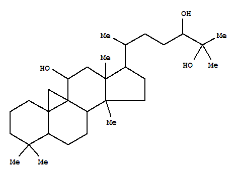 1H,19H-Cyclopropa[9,10]cyclopenta[a]phenanthrene,9,19-cyclolanostane-11,24,25-triol deriv.