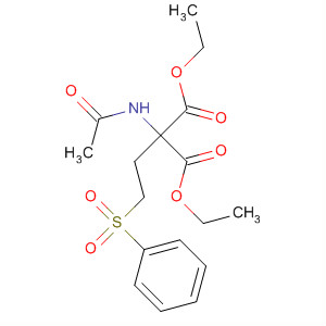 Propanedioic acid, (acetylamino)[2-(phenylsulfonyl)ethyl]-, diethyl ester