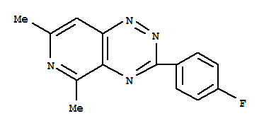3-(4-Fluoro-phenyl)-5,7-dimethyl-pyrido(3,4-e)(1,2,4)triazine