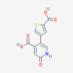 5-(5-carboxythiophen-3-yl)-2-oxo-1h-pyridine-4-carboxylic Acid