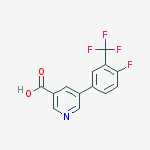 5-[4-fluoro-3-(trifluoromethyl)phenyl]pyridine-3-carboxylic Acid