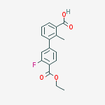 3-(4-ethoxycarbonyl-3-fluorophenyl)-2-methylbenzoic Acid