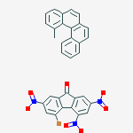 4-bromo-2,5,7-trinitro-9H-fluoren-9-one - 1-methylbenzo[c]phenanthrene (1:1)