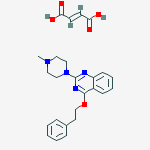 (e)-but-2-enedioic Acid;2-(4-methylpiperazin-1-yl)-4-(2-phenylethoxy)quinazoline