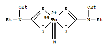 Technetium-99Tc,bis(ethoxyethylcarbamodithioato-S,S')nitrido-, (SP-5-21)-