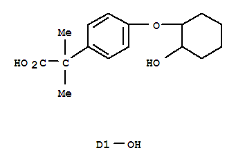 2-{4-[(1,2-dihydroxycyclohexyl)oxy]phenyl}-2-methylpropanoic acid