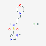 1-methyl-N-(3-morpholin-4-ylpropyl)-1H-imidazole-5-sulfonamide hydrochloride