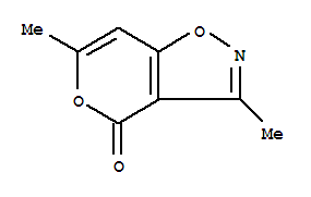 4H-Pyrano[3,4-d]isoxazol-4-one,3,6-dimethyl-