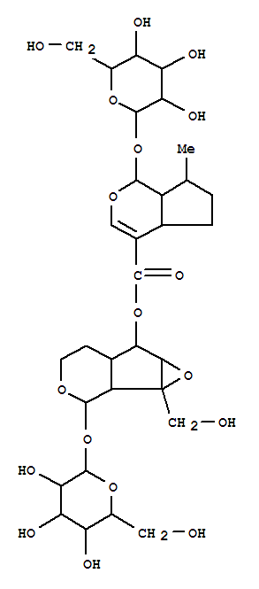 (1aS,2S,6S,6aS)-2-(hexopyranosyloxy)-1a-(hydroxymethyl)octahydrooxireno[4,5]cyclopenta[1,2-c]pyran-6-yl (1S)-1-(hexopyranosyloxy)-7-methyl-1,4a,5,6,7,7a-hexahydrocyclopenta[c]pyran-4-carboxylate