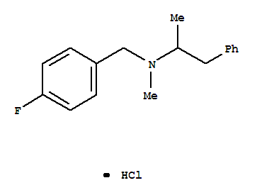 N-(4-fluorobenzyl)-N-methyl-1-phenylpropan-2-amine hydrochloride (1:1)