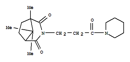 1,8,8-trimethyl-3-[3-oxo-3-(piperidin-1-yl)propyl]-3-azabicyclo[3.2.1]octane-2,4-dione
