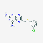 2,4-PTERIDINEDIAMINE,6-[(3-CHLOROPHENYLTHIO)METHYL]