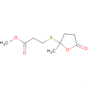 Propanoic acid, 3-[(tetrahydro-2-methyl-5-oxo-2-furanyl)thio]-, methylester