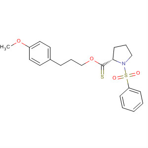 2-Pyrrolidinecarbothioic acid, 1-(phenylsulfonyl)-,S-[3-(4-methoxyphenyl)propyl] ester, (2S)-