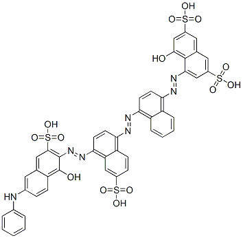 4-hydroxy-5-[[4-[[4-[[1-hydroxy-6-(phenylamino)-3-sulpho-2-naphthyl]azo]-6-sulphonaphthyl]azo]naphthyl]azo]naphthalene-2,7-disulphonic acid