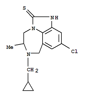 9-chloro-6-(cyclopropylmethyl)-5-methyl-4,5,6,7-tetrahydroimidazo[4,5,1-jk][1,4]benzodiazepine-2-thiol