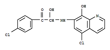 2-[(5-chloro-8-hydroxyquinolin-7-yl)amino]-1-(4-chlorophenyl)-2-hydroxyethanone