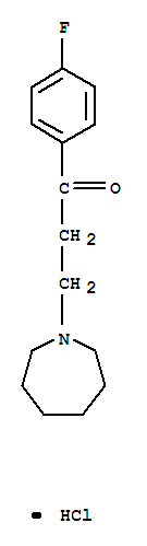 1-propanone, 1-(4-fluorophenyl)-3-(hexahydro-1H-azepin-1-yl)-, hydrochloride (1:1)