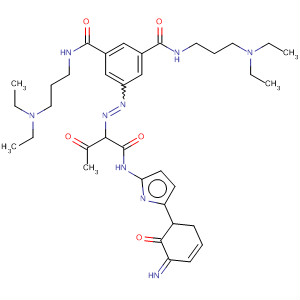 1,3-Benzenedicarboxamide,N,N'-bis[3-(diethylamino)propyl]-5-[[1-[[(2,3-dihydro-2-oxo-1H-benzimidazol-5-yl)amino]carbonyl]-2-oxopropyl]azo]-