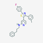2-Pyridinamine,4-[2-(4-fluorophenyl)-4-(3-methylphenyl)-5-thiazolyl]-N-(3-phenylpropyl)-