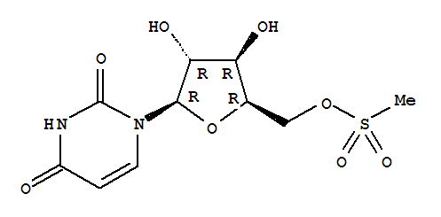 1-[5-O-(methylsulfonyl)pentofuranosyl]pyrimidine-2,4(1H,3H)-dione