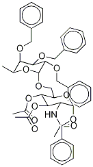 Benzyl 2-Acetamido-3,4-di-O-acetyl-2-deoxy-6-O-(tri-O-benzyl-L-fucopyranosyl)-a-D-glucopyranoside  (4:1 a/ß mixture)