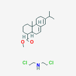 methyl 4a-methyl-7-(propan-2-yl)-1,2,3,4,4a,4b,5,6,10,10a-decahydrophenanthrene-1-carboxylate - 2-chloro-N-(2-chloroethyl)ethanamine (1:1)
