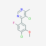 5-Chloro-4-(4-chloro-2-fluoro-5-methoxyphenyl)-6-methylpyrimidine