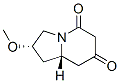 5,7(1H,6H)-INDOLIZINEDIONE,TETRAHYDRO-2-METHOXY-,(2S,8AS)-
