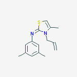 N-(3,5-dimethylphenyl)-4-methyl-3-prop-2-enyl-1,3-thiazol-2-imine