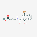 Butanoic acid, 4-[[(4-bromo-1-methoxy-2-naphthalenyl)carbonyl]amino]-