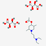 D-1-(3-(DIETHYLAMINO)PROPYL)-2,5-DIMETHYL-4-PIPERIDIN-1-YL ACETATE DITARTRATE
