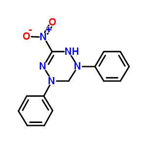 1,2,4,5-tetrazin-1(2H)-yl, 3,4-dihydro-6-nitro-2,4-diphenyl-