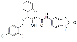 4-[(4-chloro-2-methoxyphenyl)azo]-N-(2,3-dihydro-2-oxo-1H-benzimidazol-5-yl)-3-hydroxynaphthalene-2-carboxamide