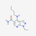 1H-Pyrazolo[3,4-b]pyridine-5-carboxamide, 4-(butylamino)-1-ethyl-
