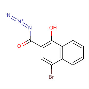 2-Naphthalenecarbonyl azide, 4-bromo-1-hydroxy-