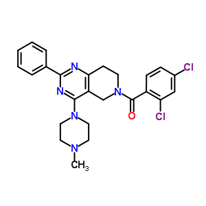 (2,4-dichlorophenyl)-[4-(4-methylpiperazin-1-yl)-2-phenyl-7,8-dihydro-5h-pyrido[4,3-d]pyrimidin-6-yl]methanone