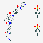 3,3'-[bicyclo[2.2.2]octane-1,4-diylbis(carbonyliminobenzene-4,1-diylcarbonylimino)]bis(1-methylpyridinium) bis(4-methylbenzenesulfonate)