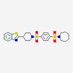 1H-AZEPINE,1-[[4-[[4-(BENZO[D]THIAZOL-2-YL)-PIPERIDIN-1-YL]SULFONYL]PHENYL]SULFONYL]HEXAHYDRO-