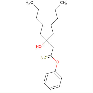 Octanethioic acid, 3-hydroxy-3-pentyl-, S-phenyl ester