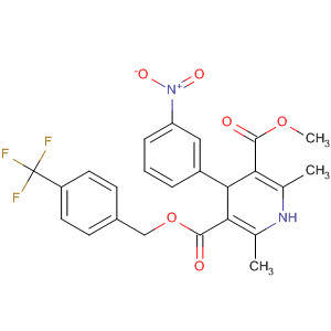 3,5-Pyridinedicarboxylic acid,1,4-dihydro-2,6-dimethyl-4-(3-nitrophenyl)-, 3-methyl5-[[4-(trifluoromethyl)phenyl]methyl] ester