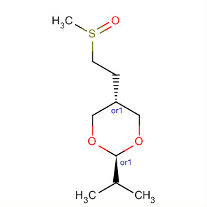 1,3-Dioxane, 2-(1-methylethyl)-5-[2-(methylsulfinyl)ethyl]-, trans-